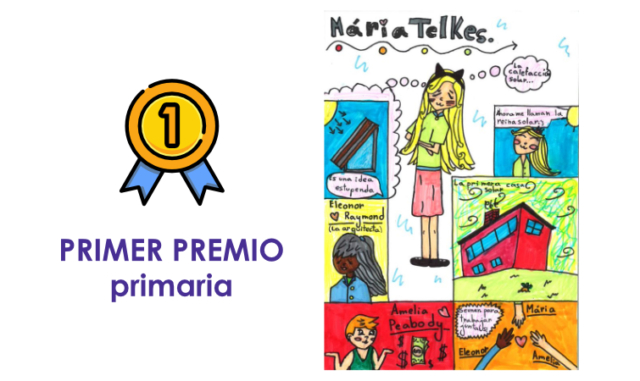 Primer premio primaria Concurso Mujeres Ingeniosas en cómic 2022