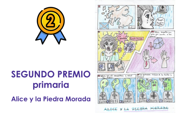 Segundo premio primaria Concurso Mujeres Ingeniosas en cómic 2022